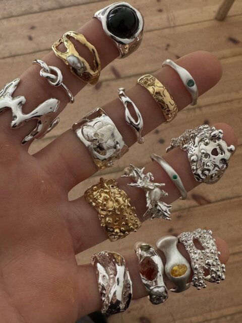 Some of your beautiful rings created during last workshops 🤍